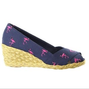 Ralph Lauren Flamingo Cecilia Wedge Sandal